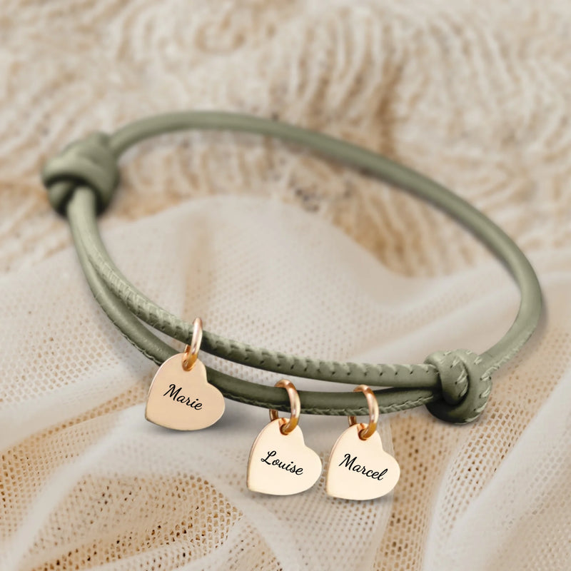 Amis - Bracelet en cuir personnalisé