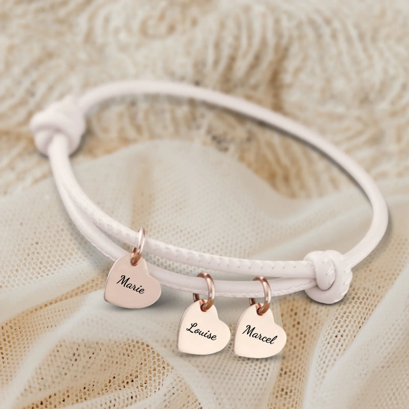 Amis - Bracelet en cuir personnalisé