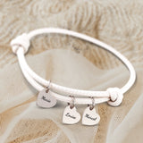 Amis - Bracelet en cuir personnalisé