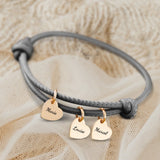 Mes proches - Bracelet en cuir personnalisé pour maman et grand-mère