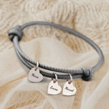 Mes proches - Bracelet en cuir personnalisé pour maman et grand-mère