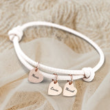 Mes proches - Bracelet en cuir personnalisé pour maman et grand-mère