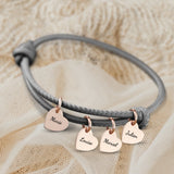 Mes proches - Bracelet en cuir personnalisé pour maman et grand-mère