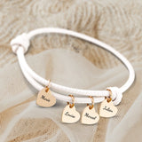 Mes proches - Bracelet en cuir personnalisé pour maman et grand-mère