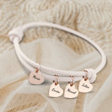 Mes proches - Bracelet en cuir personnalisé pour maman et grand-mère