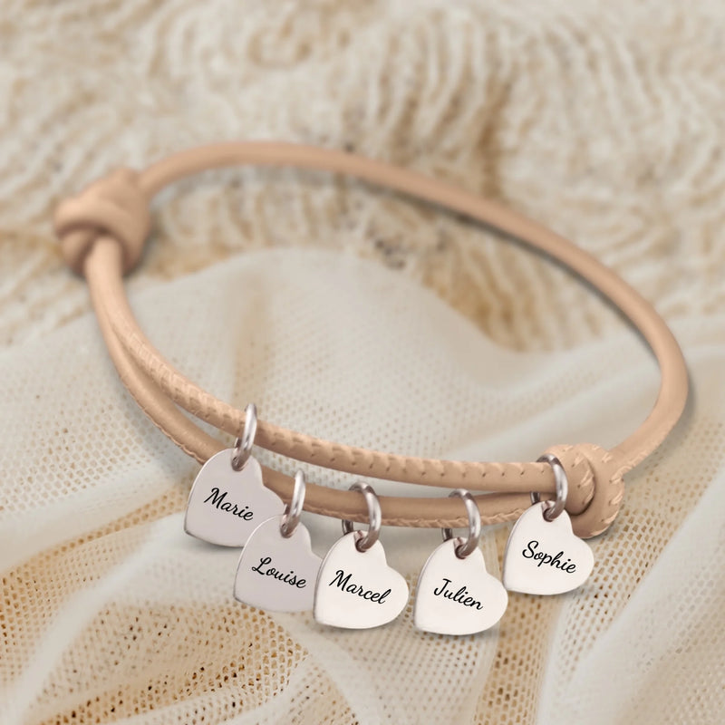 Amis - Bracelet en cuir personnalisé