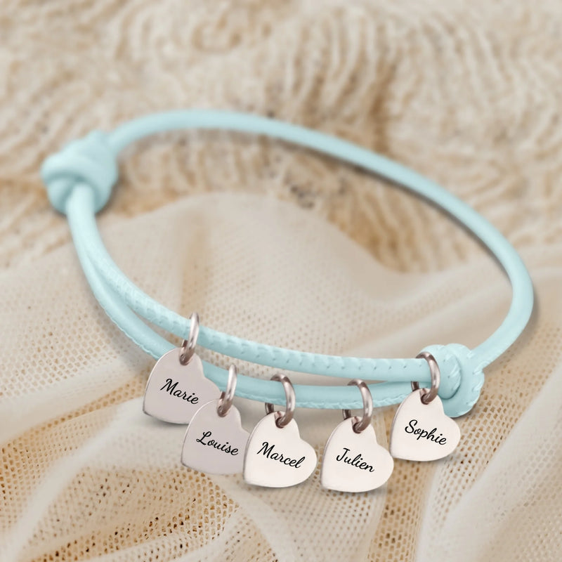 Amis - Bracelet en cuir personnalisé