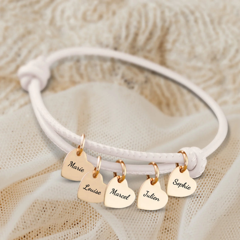 Amis - Bracelet en cuir personnalisé