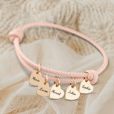 Amis - Bracelet en cuir personnalisé