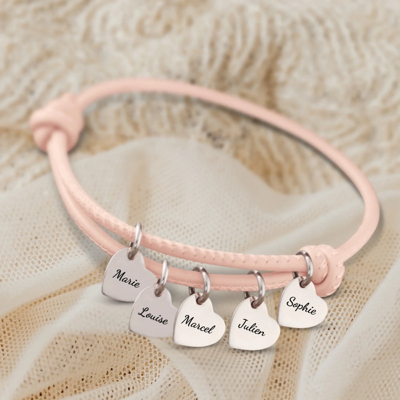 Amis - Bracelet en cuir personnalisé