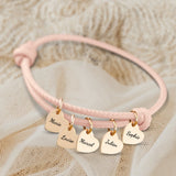 Mes proches - Bracelet en cuir personnalisé pour maman et grand-mère