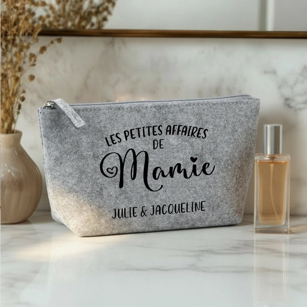 Mamie en or - Grands-Parents-Trousse de maquillage en feutre