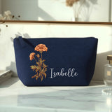 Ta fleur - Trousse de maquillage en feutre personnalisé