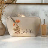 Ta fleur - Trousse de maquillage en feutre personnalisé