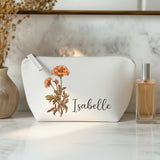 Ta fleur - Trousse de maquillage en feutre personnalisé