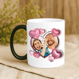 Cadeau personnalisé - mug magique avec changement de couleur thermique et prénom imprimé – idée cadeau originale de Love & Faith