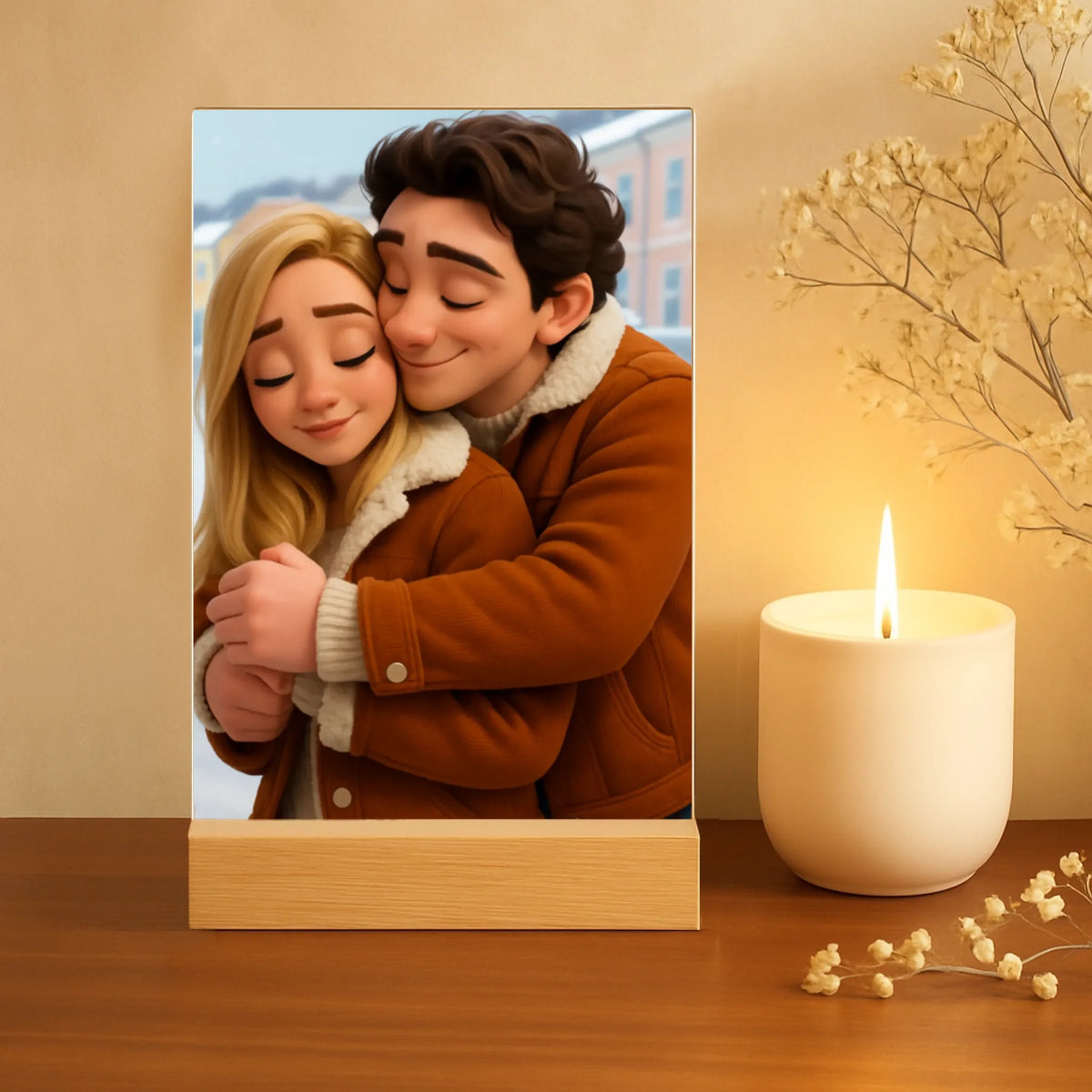 Support acrylique personnalisé avec design cartoon, impression UV, couleurs éclatantes