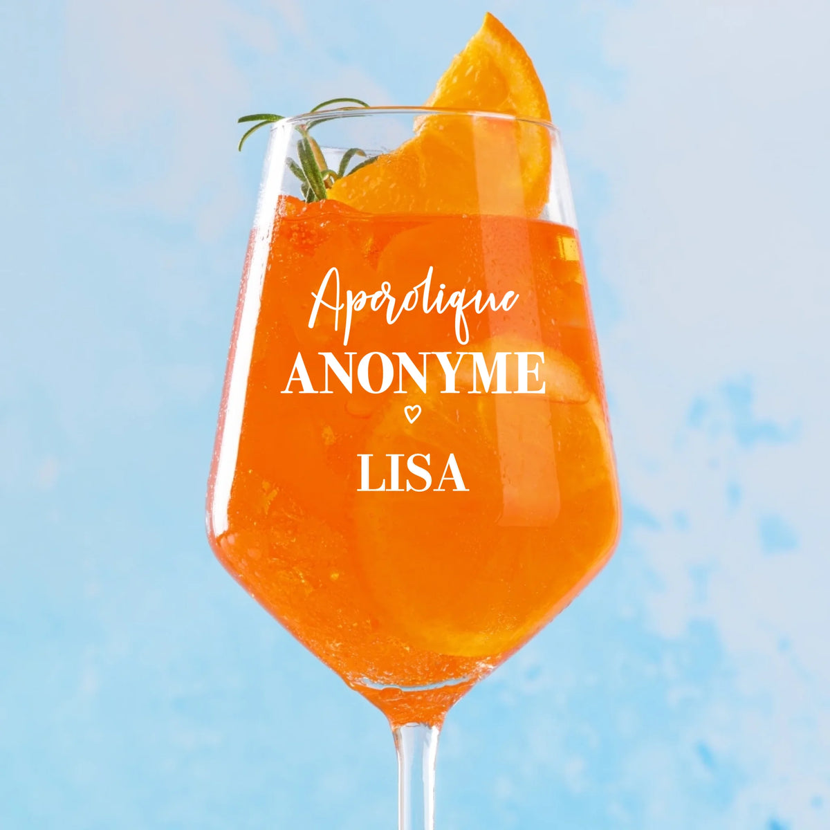 Verre à cocktail personnalisé Spritztour avec impression, 450 ml, parfait pour l'été et les apéros en famille