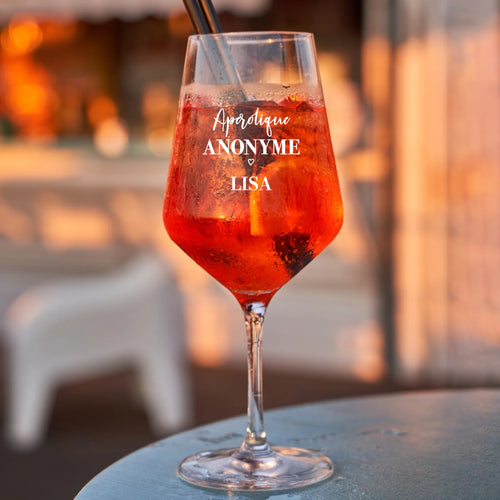 Verre à cocktail personnalisé Spritztour avec impression, 450 ml, parfait pour l'été et les apéros en famille – Motiv 2