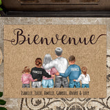 Nous - Paillasson personnalisé pour la famille avec un joli dessin