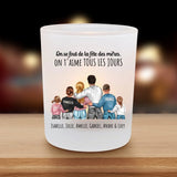 Tous les jours - Porte-bougie chauffe-plat personnalisé pour maman et papa