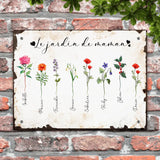 Le jardin de mamie -Grands-parents - Pancarte de porte