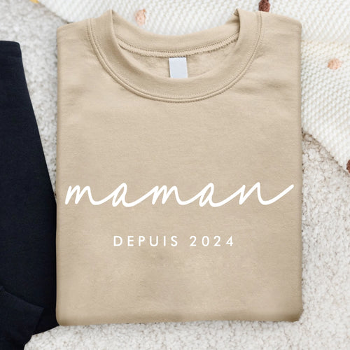 Sweat personnalisé maman mamie avec noms, impression DTF qualité premium, cadeau idéal Meilleure maman – Motiv 2