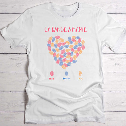 T-shirt blanc personnalisable avec ton design – fabriqué par Love & Faith