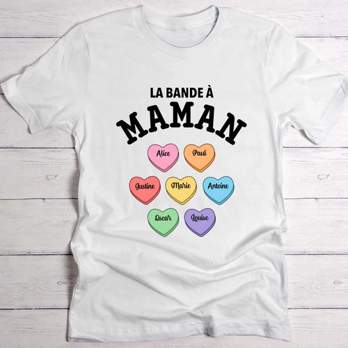 T-shirt blanc personnalisable avec ton design – fabriqué par Love & Faith