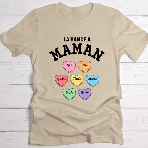 T-shirt beige personnalisable avec ton design – fabriqué par Love & Faith