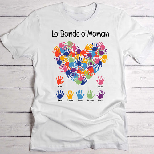 T-shirt blanc personnalisable avec ton design – fabriqué par Love & Faith