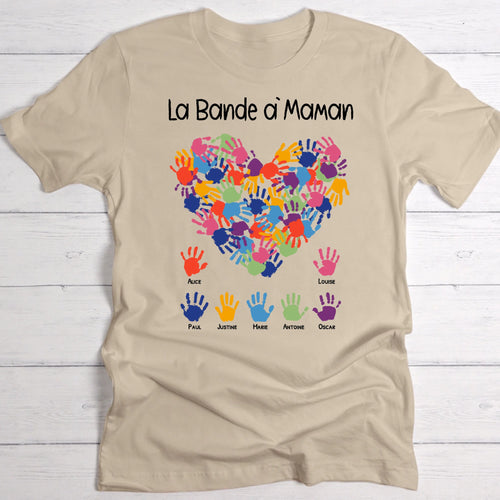 T-shirt beige personnalisable avec ton design – fabriqué par Love & Faith