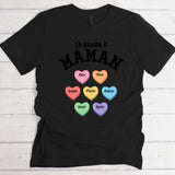 Cœurs colorés - T-Shirt personnalisé pour Mamie et Maman
