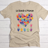 La Bande à Mamie - T-Shirt personnalisé pour Mamie et Maman avec des empreintes de mains