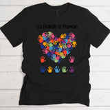 La Bande à Mamie - T-Shirt personnalisé pour Mamie et Maman avec des empreintes de mains
