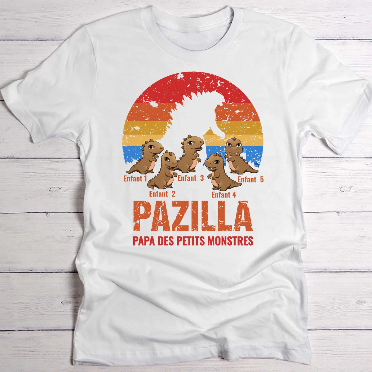 T-shirt blanc personnalisable avec ton design – fabriqué par Love & Faith