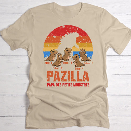 T-shirt beige personnalisable avec ton design – fabriqué par Love & Faith