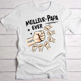 T-shirt blanc personnalisable avec ton design – fabriqué par Love & Faith