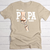 T-shirt beige personnalisable avec ton design – fabriqué par Love & Faith