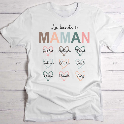 T-shirt blanc personnalisable avec ton design – fabriqué par Love & Faith