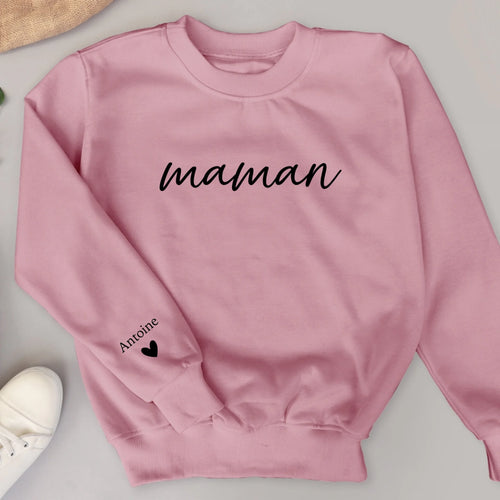 Sweat personnalisable maman Maman depuis, impression DTF de haute qualité, matière douce premium – Motiv 2