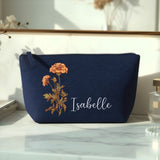 Ta fleur - Trousse de maquillage en feutre personnalisé