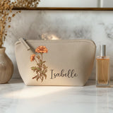 Ta fleur - Trousse de maquillage en feutre personnalisé