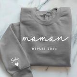 grauer Pullover personalisierbar - gefertigt von Love & Faith