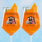 Meilleure Maman – Verre à vin personnalisé pour la fête des Mères avec photo et citation