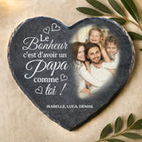 Cadeau personnalisé : cœur en ardoise avec impression résistante aux UV et aux intempéries – souvenir émouvant signé Love & Faith Cœur en ardoise avec gravure personnalisée – idée cadeau personnalisé durable et résistante aux intempéries de Love & Faith