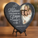 Cadeau personnalisé : cœur en ardoise avec impression résistante aux UV et aux intempéries – souvenir émouvant signé Love & Faith Cœur en ardoise avec gravure personnalisée – idée cadeau personnalisé durable et résistante aux intempéries de Love & Faith