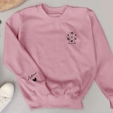 Maman – Sweat personnalisé au design moderne avec les prénoms des enfants