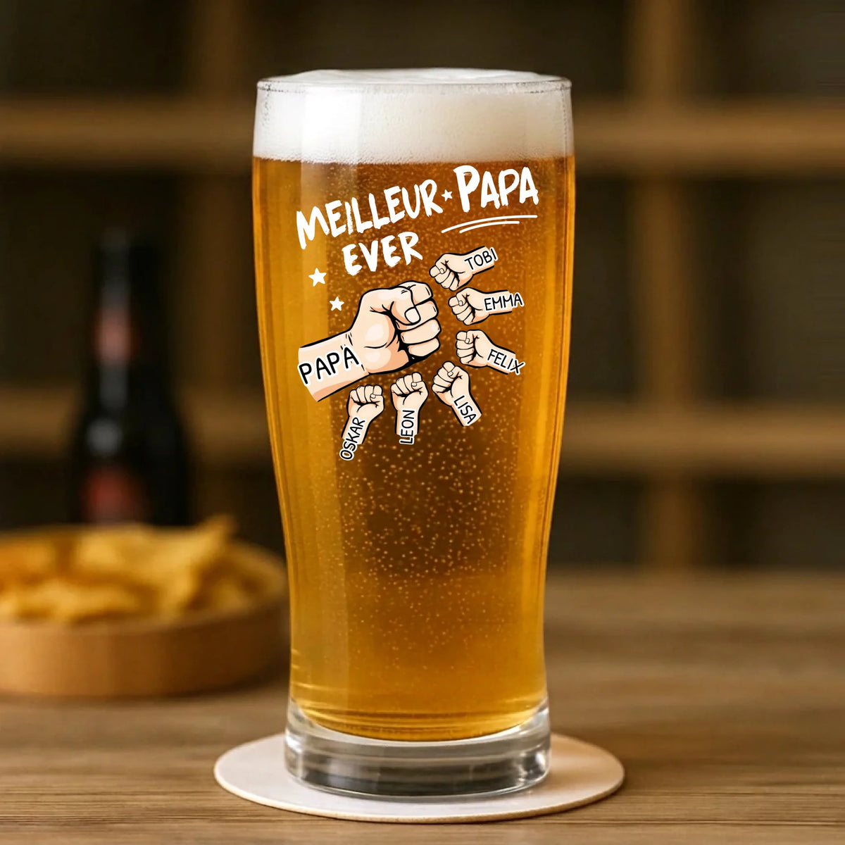 Personalisiertes Geschenk - Pilsglas 400ml - mit persönlichem Aufdruck
