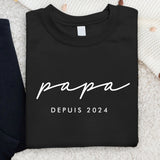 Meilleur papa - Sweat personnalisé pour papa et papy avec prénoms